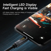 Hagibis USB C Cable with LED Display Type C to C Fast Charger Cable PD 240W Silicone Charging Cord for iPhone 17 Macbook Pro Air